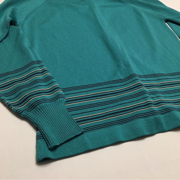 Givenchy Sport Vintage Teal Cardigan Sweater Size 38 - Picture 11 of 12